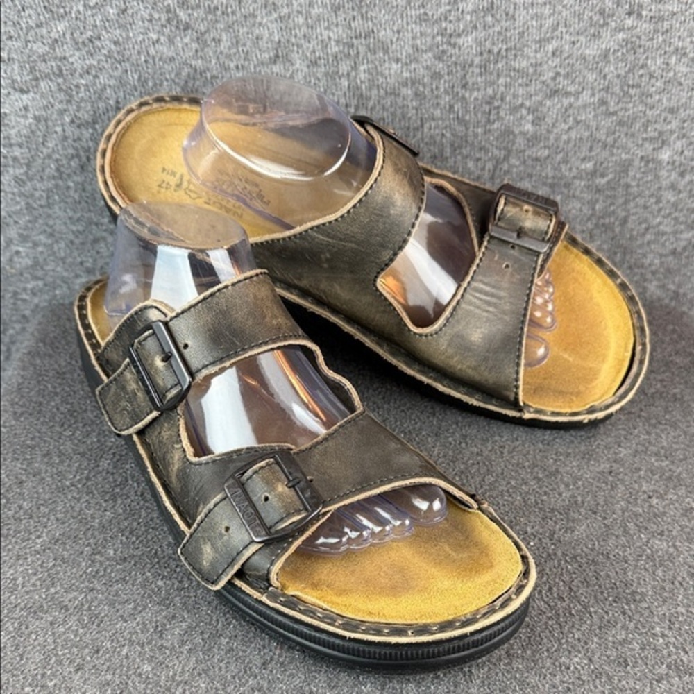 Naot Mikael Brown Leather Buckle Sandals EU47|14‎